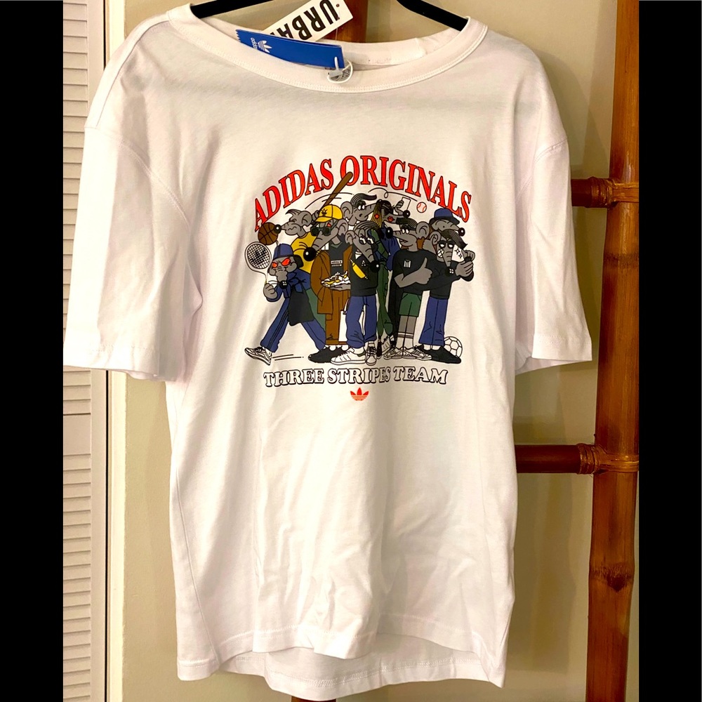 ADIDAS ORIGINAL COTTON TEE SMALL NEW